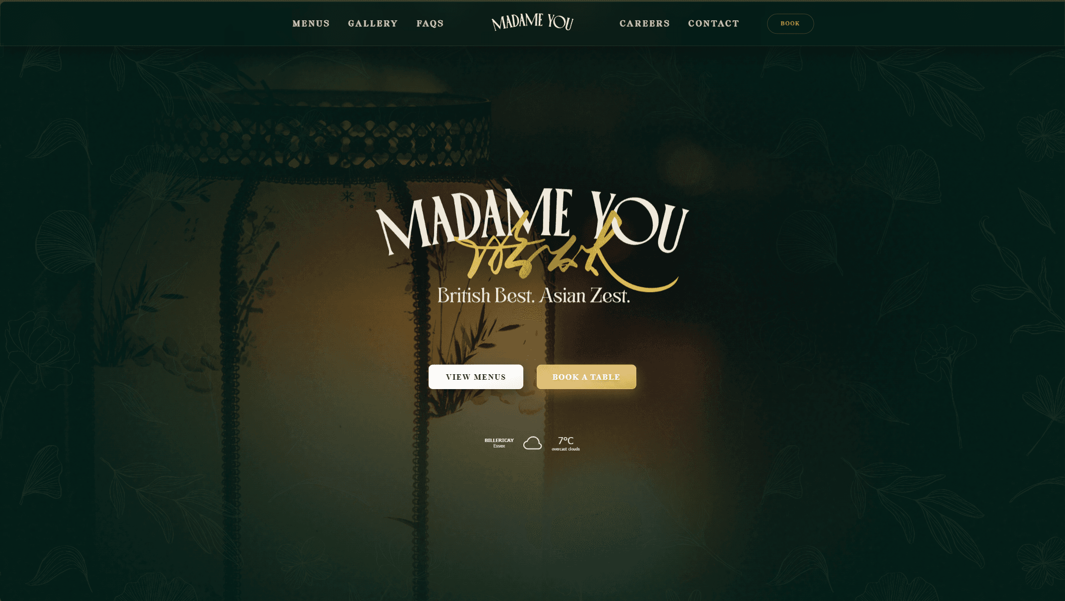 A high-performance digital experience for a luxury restaurant. Features dynamic menu management and reservation integration.